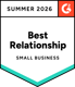 G2 Award Badge: Best Relationship (Small Business)